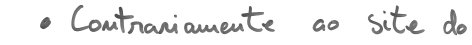  - Contrariamente ao site do